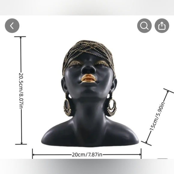 Beautiful black bust - Picture 1 of 7